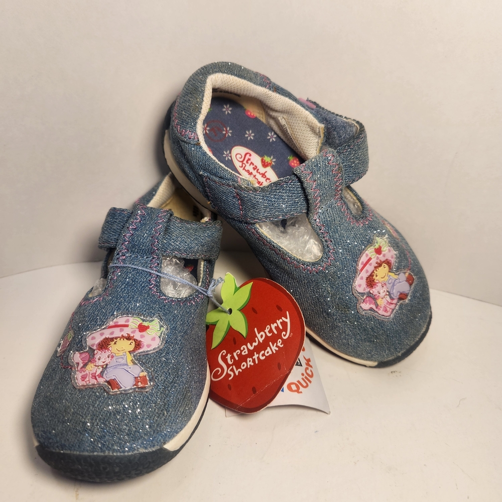 Strawberry Shortcake Glitter Denim Toddler Shoes